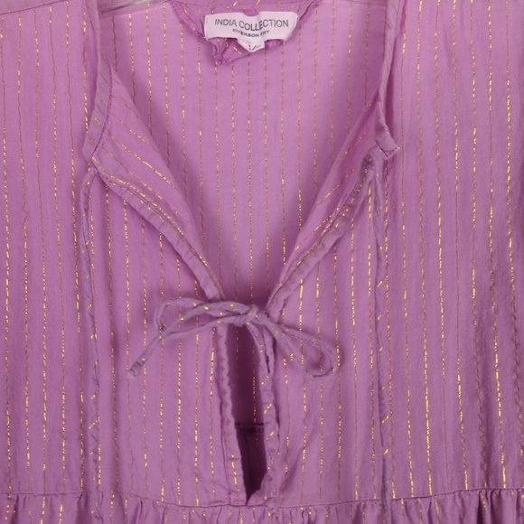 Emerson Fry Pink Lavender Lurex Isla Dress - Picture 5 of 10